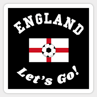 ⚽ England Football, Saint George's Cross, Let's Go! Team Spirit Sticker